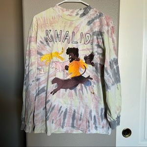 Khalid Free Spirit Tour Long Sleeve tie dye T-shirt